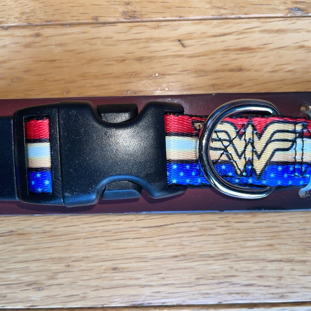 Brand New Buckle-Down Wonder Woman Dog Collar